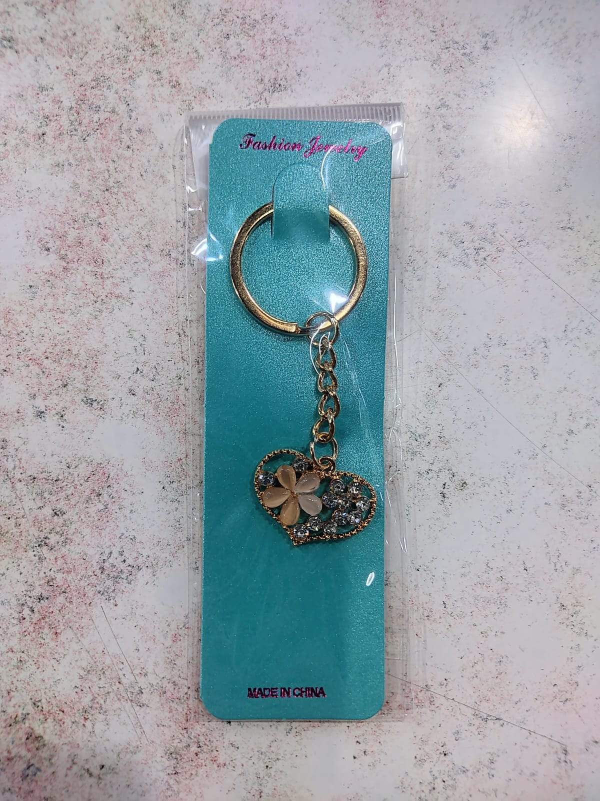 ✨🔑 Llaveros Dorados con Dijes y Strass – Docena 🔑✨