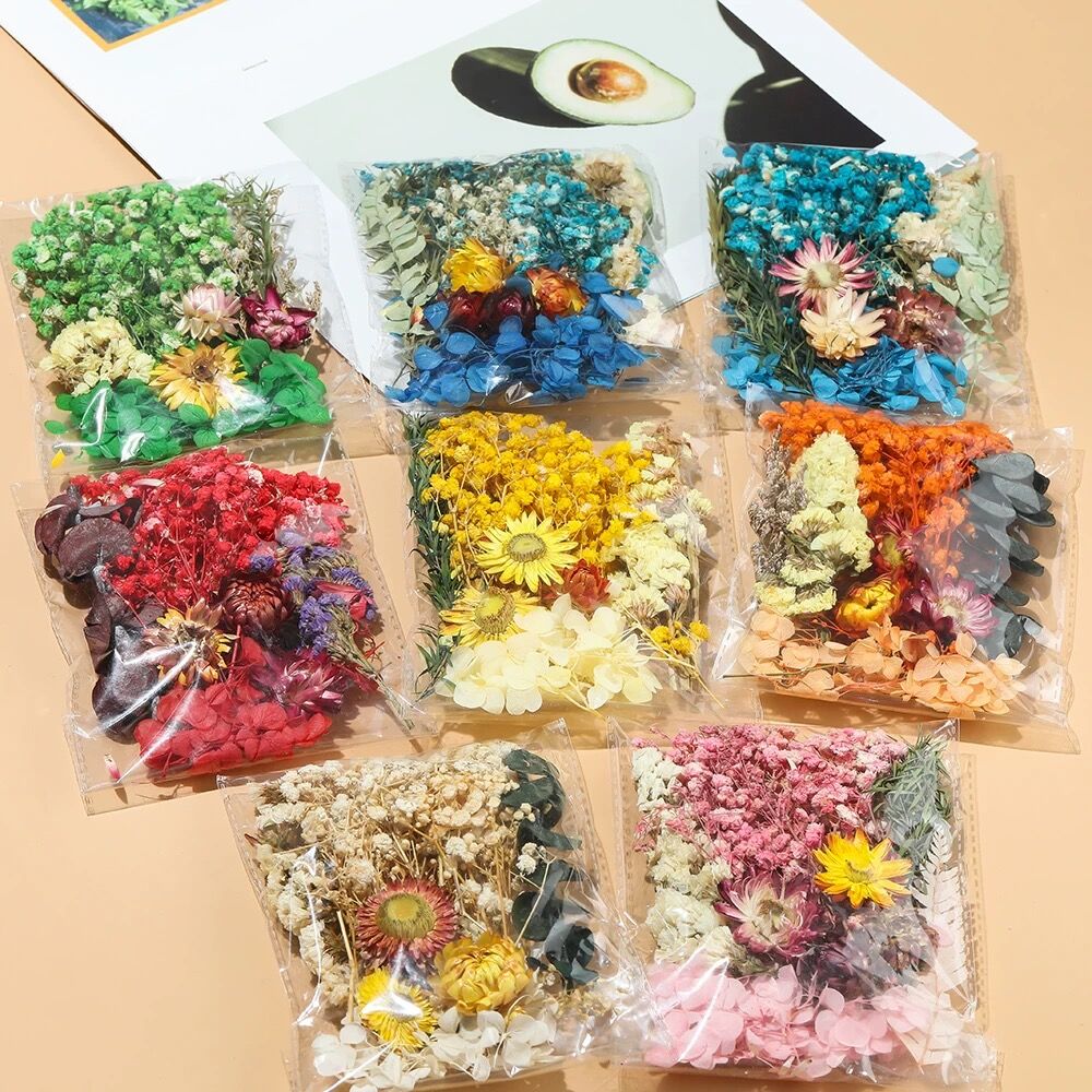 🌸✨ Flores Secas Decorativas – Bolsa ✨🌸