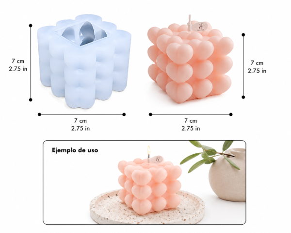 🕯️ Molde Vela Bubble – Cod. 605 🕯️