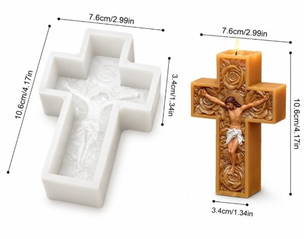 ✝️🙏 Molde Cruz Cristo Completo – Cod. 612 🙏✝️