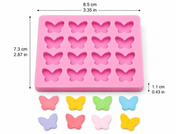 🦋 Molde Mini Mariposas – Cod. 637 ✨