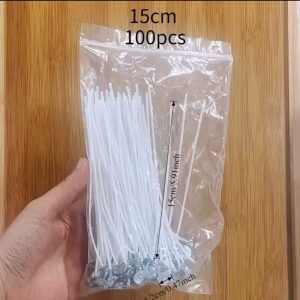 🕯️ Bolsa de Pabilo 15 cm con Ojalillos Armados – x100 🔥