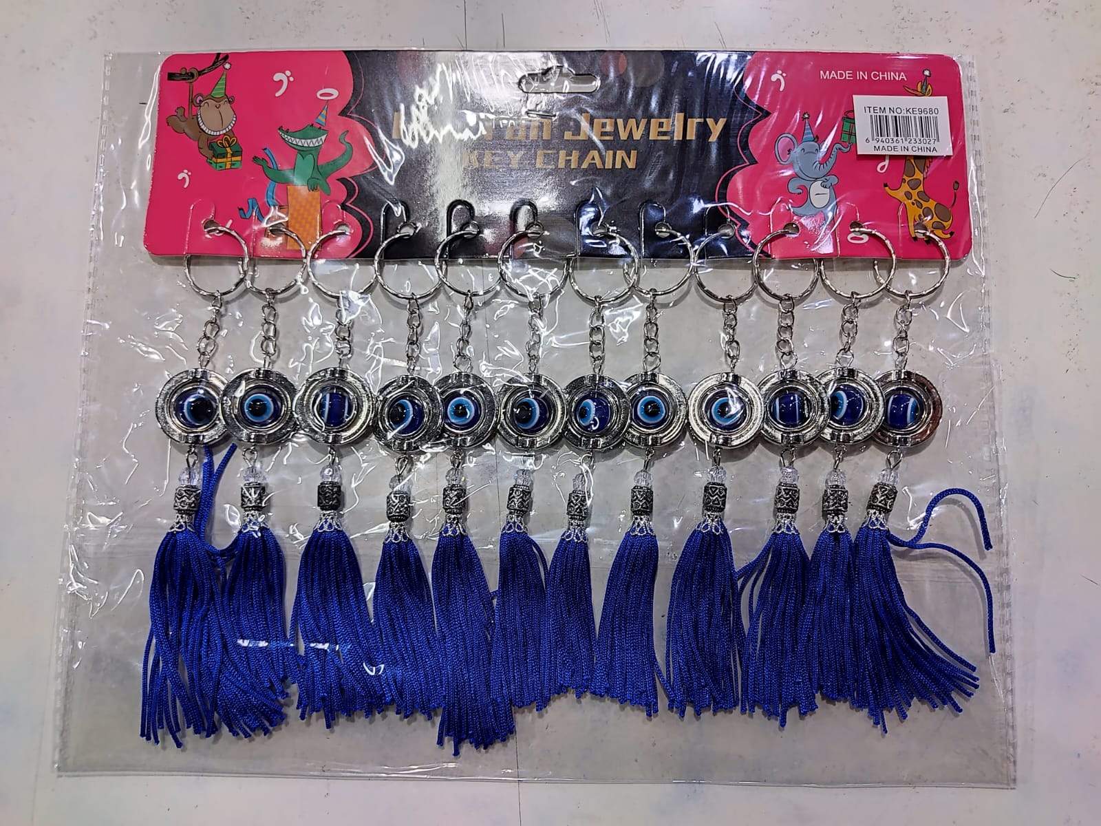 ✨ LLAVEROS REDONDOS CON OJO TURCO – PACK x12 ✨