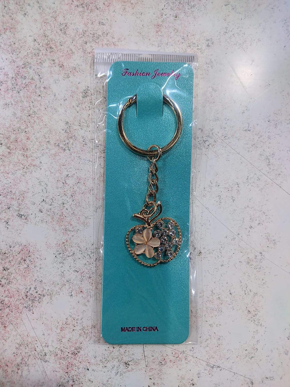 ✨🔑 Llaveros Dorados con Dijes y Strass – Docena 🔑✨