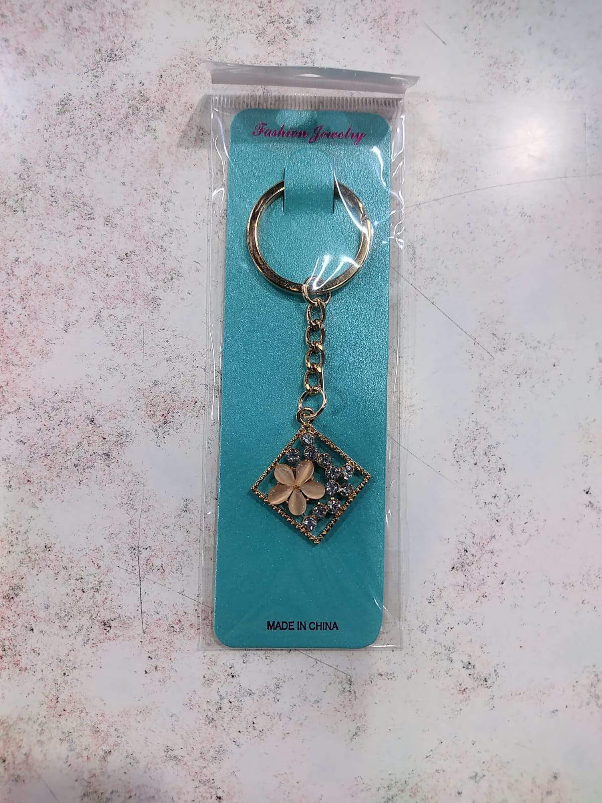 ✨🔑 Llaveros Dorados con Dijes y Strass – Docena 🔑✨