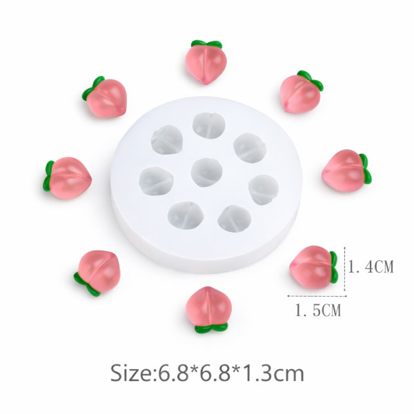 🍑 Molde con forma de durazno – Cod. 432 🍑