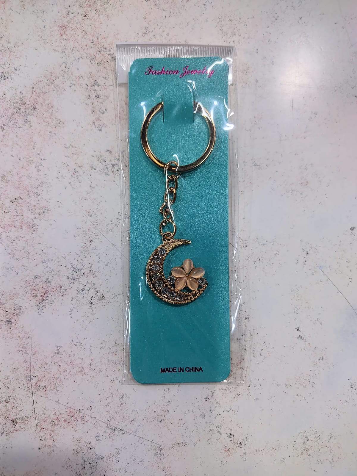 ✨🔑 Llaveros Dorados con Dijes y Strass – Docena 🔑✨