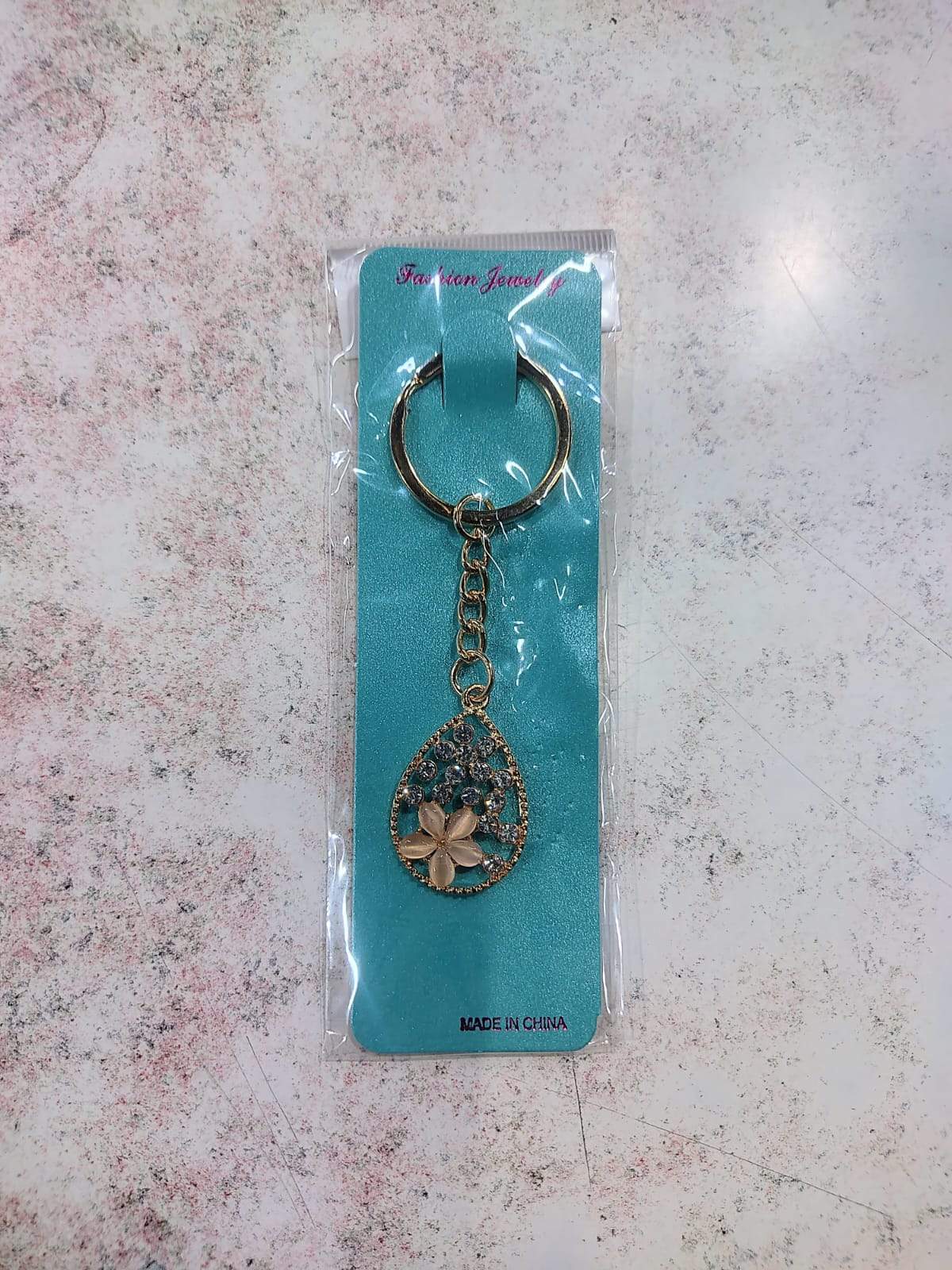 ✨🔑 Llaveros Dorados con Dijes y Strass – Docena 🔑✨